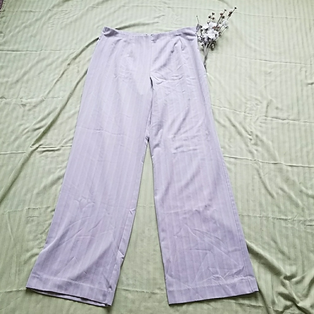Pinstripe slacks